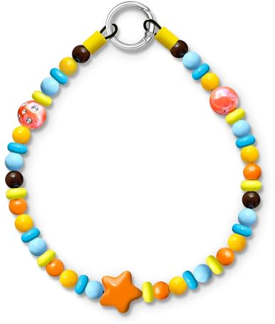JOGIA Starwhisper Beaded Dog Collar – Statement Star Charm Necklace, Cool Decorative Jewelry for Stylish Dogs