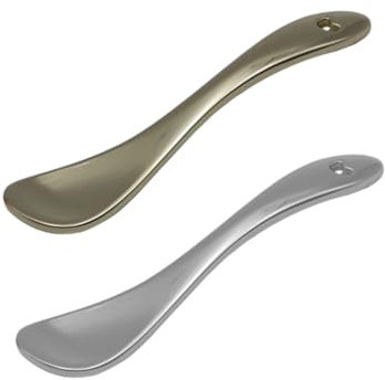 NIYANGLE 3pezzi Cucchiai Per Cosmetici Spatola Per Crema Viso e Maschera Applicatore Pratico e Leggero Per Uso Domestico e Salone Oro Argento