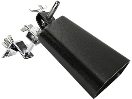 HIAKDOFT Langlebige Metall Kuhglocke Schlagzeug Zubehör Satz Robuster Drum Kit Cowbell Mit Sattem Klang Für Profi Anfänger Und Schüler