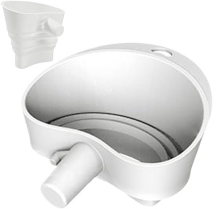 Tamiz de Harina – Embudo de Silicona para Harina, Tamiz de Manivela Manual | Herramienta de Repostería Multiusos para Pan, Pasteles, Preparación de Bollería, Embudo de Precisión para Envasar Mermelada