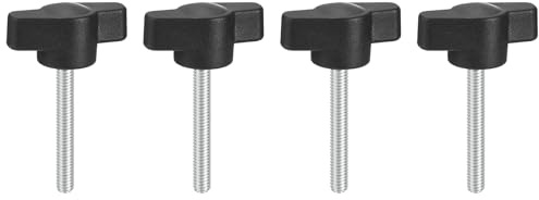 QUARKZMAN 4Stk Klemm-Schraubknauf M4 X 30mm Metrisch Kohlenstoffstahl T-Förmiger Flügelschrauben-Griff Für Schnelles Lösen Handfestziehknauf Ersatz