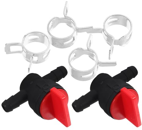 Veemoon Vanne D'arrêt Essence 2 Pièces pour Tondeuses et Tracteurs de Jardin, Abs Solide, Protection du Carburateur, Usage Extérieur Polyvalent