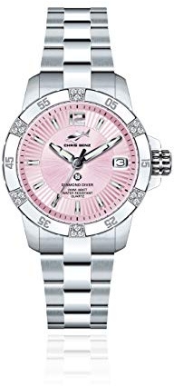 Chris Benz Diamond Diver 200M Damentaucheruhr Pearl Harbour mit Oyster Metallband
