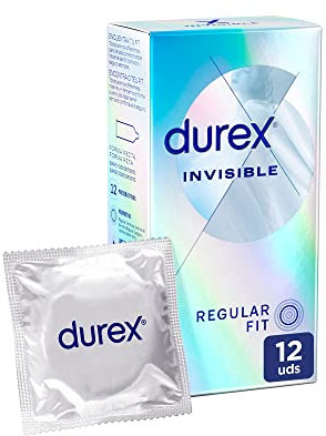 Durex Preservativos Invisible, Extra Lubricado, Pack 12 condones