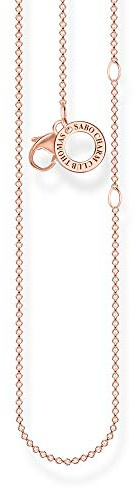 Thomas Sabo Damen-Charm Halskette 925 Sterling Silber, 38-45 cm Länge