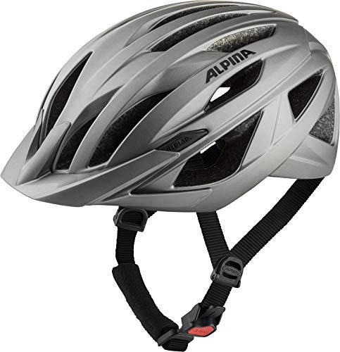 ALPINA Parana - Leichter, Individuell Anpassbarer Touren Fahrradhelm Mit Fliegennetz Für Erwachsene, Dark-Silver matt, L (58-63 cm)