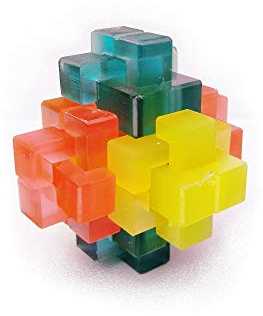 Interlocking Rainbow Burr puzzle, Great Brain Teaser