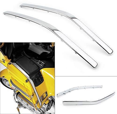 GZYF Motorbike Front Side Fairing Cowl Edge Molding Trim Cover Strips Protector for HONDA GoldWing GL1800 2001-2011, Chrome