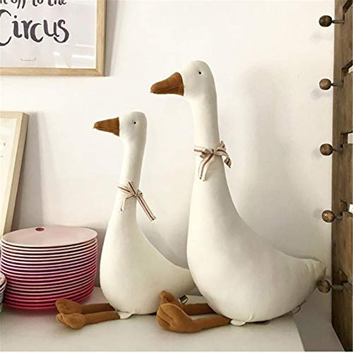 SWECOMZE Weiße Gans Plüschtier - Kuscheltier Weiche Plüsch Große Gans Spielzeug für Baby Geburtstag Geschenke (35cm)