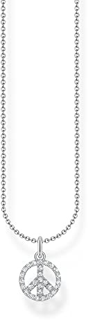 THOMAS SABO Damen-Kette 925er Silber Farbstein 32022503