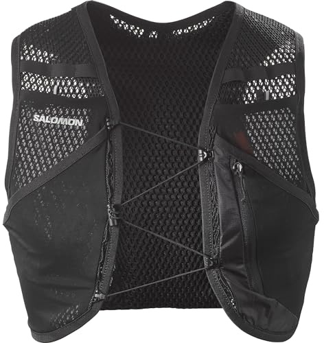 Salomon Active Skin 4 Compatible with Flasks Unisex Running Vest Hiking Trail, 4L, Precision Fit, Easy Access Precision Fit, and Optimized Storage