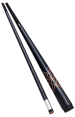 Harilla Pool Queue Pool Sticks Volle Größe 58 Zoll Split Carbon Faser Snooker Queue Billard Queue für Männer Frauen Erwachsene Billard Spieler, Goldmuster