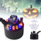 yotutun Nebulizzatore ad ultrasuoni, 12 LED, a ultrasuoni, mini generatore di nebbia con paraspruzzi, umidificatore per nebbia, nebulizzatore per Halloween, pompa di strega, stagno
