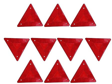 SolGlo Dreieck Warnschild Kunststoff Reflektor Auto Reflektierende Streifen Auto Autoscooter Anhänger Auto Warnung Sicherheit