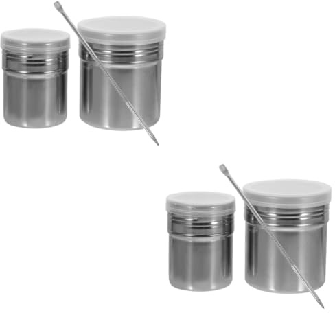 Abaodam 2ensembles Set De Saupoudreuse Inoxydable Shaker à Épices Pour Cuisine Restaurant Et Hôtel Pour Sucre Sel Poivre Et Assaisonnements Outil De Décoration