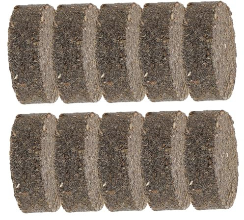 Happyyami 10pcs Charcoal Wood Kindling Blocks for Camping Fire Starting Tools Emergency Survival Wood Firelighters Outdoor Use