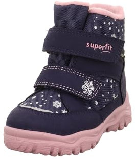Superfit Mädchen Husky1 Warm Gefütterte Gore-tex Schneestiefel, Blau Rosa 8020, 29 EU