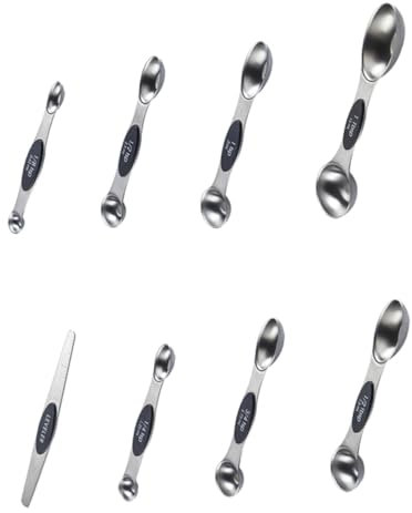 OUNONA Cucharas Medidoras Inoxidable Cuchara Medidora De Cocina Utensilios De Medición Para Hornear Diseño Magnético