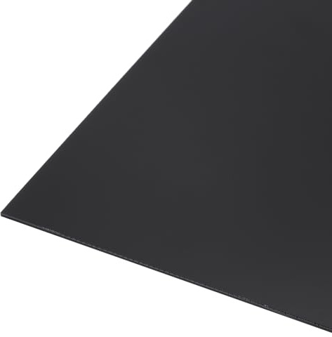 Rebower 1219 x 1016 x 3mm Plaque HDPE, Planche En Polyéthylène Haute Densité Planche À Découper Noir Bloc Solide, [pour Marine, DIY, Sol Maison]