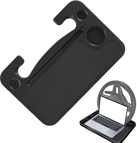 JINGAN Lenkradschreibtisch – Autositz-Ständer zum Essen | Mehrzweck-Auto-Schreibtisch zum Essen, Arbeiten, Auto-Laptophalterung, Auto-Organizer, Autozubehör