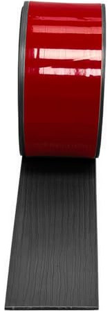 IGTOPS PVC Selbstklebend Abdeckleiste Übergangsprofil Wasserdicht Selbstklebend Breit Vinyl Übergang Sschiene, Boden-Leiste Zum Vinyl Übergangs-für Fußböden, Ungelochte Abdeckleiste (Black, 2m*5cm)