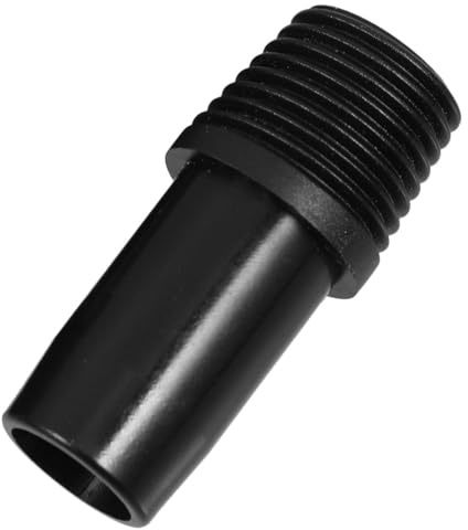 Homoyoyo Threaded Broom Handle Adapter Threaded Tip Replacement for Mop and Broom Handles Black Metal German Thread Compatible Telescoping Poles for Cleaning and Painting Extension