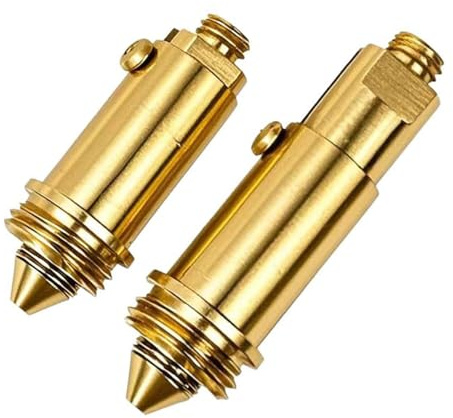 2pcs Brass Basin Click Clack Plug Bolt - Zesc-Im Pop Up Clack Slotted Plug Bolt Replacement Screw 28 g, Prevent Leaks and Restore Pop-Up Action in most Sink bath tub Drains