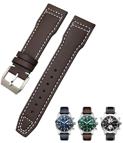 21mm 20mm Rindsleder passend für IWC Fliegeruhren Portugieser Armbänder blaues Uhrenarmband Zubehör Herren Werkzeug