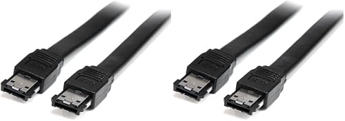 StarTech.com 1,8m geschirmtes eSATA Kabel - St/St - externes SATA Kabel - eSATA Kabel 180cm (Packung mit 2)