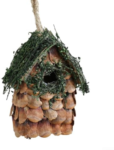 Mini-Holzhaus-Modell für Weihnachten, DIY-Holzhaus-Ornament für Urlaub, Heimdekoration, Bastelaktivität (B)