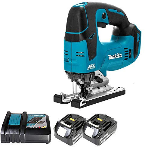 Makita DJV182 18V LXT Brushless Jigsaw with 2 x 3Ah Batteries & Charger