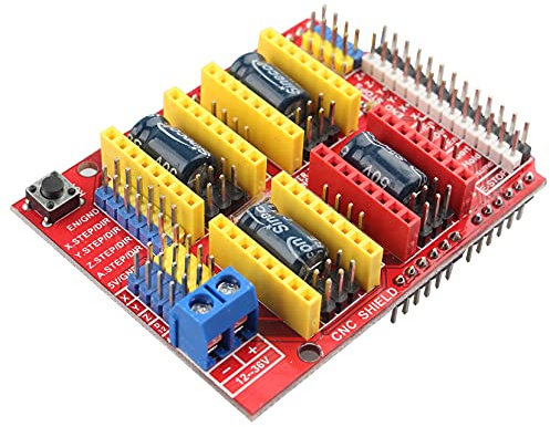 Jopto CNC Shield V3 Expansion Board, V3 Engraver Shield 3D Drucker CNC Erweiterungskarte A4988 Treiber Board für Arduino