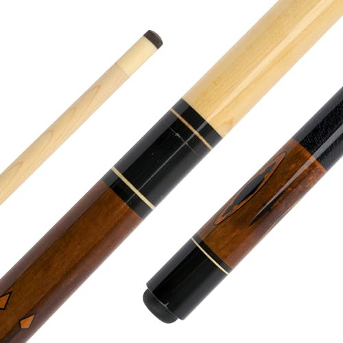 Stradivari Billard-Queue Rialto | kanadisches Ahornholz | optimale Stoßeigenschaften | teilbar in 2 Einheiten | 2 Modelle | Spitze: 13 mm Klebleder | 530 g | Pool Queue