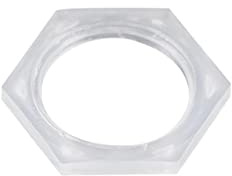 MACHSWON 10 Stück Sechskant-Nylon-Kunststoffmuttern, G1/4 Kunststoff-Schraubenmuttern, Sechskant-Nylon-Muttern und Schrauben