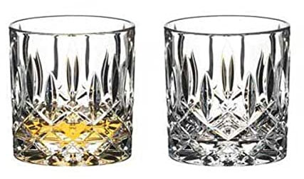 Dekomiro Set XL Tumbler Collection Spey Single Old Fashioned 2 pezzi con panno per la pulizia del vetro