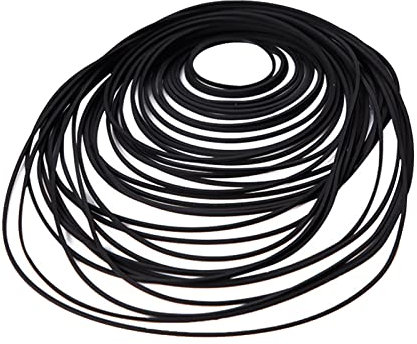 Cassette Tape Belt,Biluer 100PCS Mix Universal Gummi Riemenscheibe Mix Kassettenband Maschine Square Belt Universal Repair Belt fur Recorder DVD Laufwerk