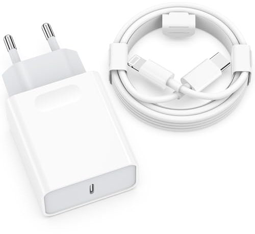 Rapide Chargeur for iPhone - 25W USB C Prise Replacement for iPhone14/14 Plus/14 Pro/14 Pro Max 13 12 11 SE X XS XR 8 7 6 6S Pad 2M Cable Adaptateur Secteur Mural Alimentation Quekuane