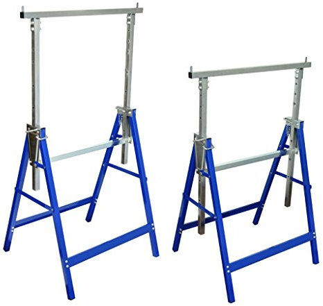 qohoio Coppia di Cavalletti estensibili con Gambe fisse,Articoli di ferramenta,Utensili,Scale e ponteggi,Ponteggi-140099