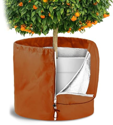 Generico para macetas de Invierno - Térmico Reutilizable Impermeable, Cubierta de protección Invernal para Plantas de Maceta - Clima frío jardín Exterior arbustos árboles frutales para