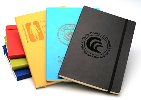 CustomDesign.Shop Personalisierter Softcover-Notizbuch | Schaffen Sie ein ganz einzigartiges Geschenk | Lasergravierte Geschenkidee (Schwarz)