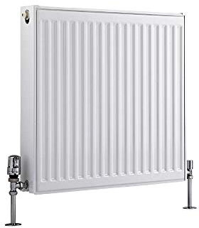 Milano Compact White Type 22 Horizontal Double Panel Convector Radiator - 600mm x 600mm
