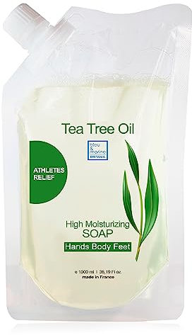 Gel Doccia, Sapone da Bagno e Shampoo (Corpo, Viso e Capelli) Combatte l'Odore Corporeo. Purifica, Detossifica e Pulisce in Profondità la Pelle - 1000 ml