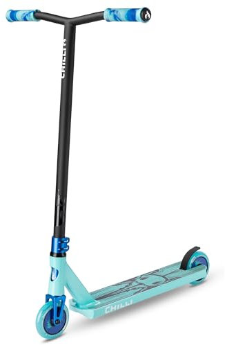 Chilli Pro Scooter™ Critter | Das ORIGINAL | Stunt Scooter mit 360° Lenkung | High-End Stuntscooter | Für Profis | 110 mm PU Räder | Trick Roller für Kinder und Erwachsene | Farbe - Hercules Beetle