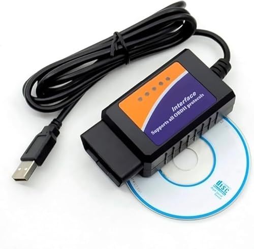 elm327 ELM 327 USB OBDII Diagnosekabel V1.5 kompatibel mit ELM327 für Windows (elm-USB)