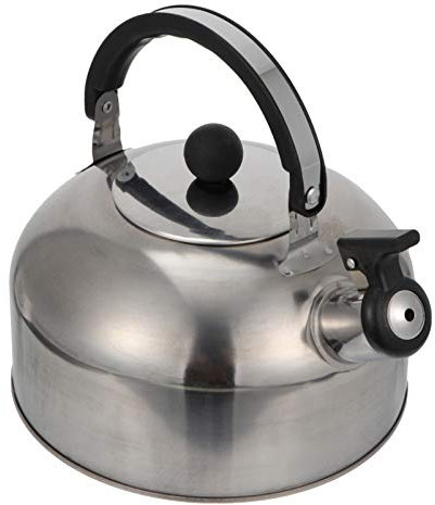 BESTonZON Maceta Kettle Whistling 2l Hervidor De Agua con Silbido Hervidor De Agua para Hervir Agua Ollas De Agua Olla De La Caldera De Agua Gas Acero Inoxidable Haz Te Alta Capacidad Tetera