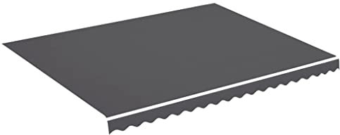 Tissu de remplacement pour auvent Anthracite 4,5x3,5 m