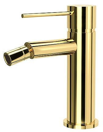KOLMAN Bidetarmatur Bidetbatterie Gold LUGO Wasserhahn Bidetmischer Bidetbatterie