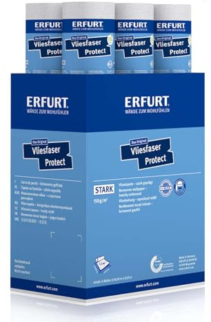 Erfurt Vliesfaser Protect 213 Vliestapete 10.05X0.53 Strukturtapete 6 Rollen 1004363