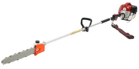 Hochentaster Gasbetriebene 2-Takt-Stangensäge gasbetriebene Astschere 1200W 1.5M astschere teleskop ergonomischer Griff Schwertlänge verstellbar Teleskop Astsäge Kettensäge