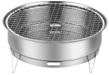Kolgrillar Rostfritt Stål BBQ Kolgrill Desktop Engångsgrill För Utomhusbruk BBQ Grill